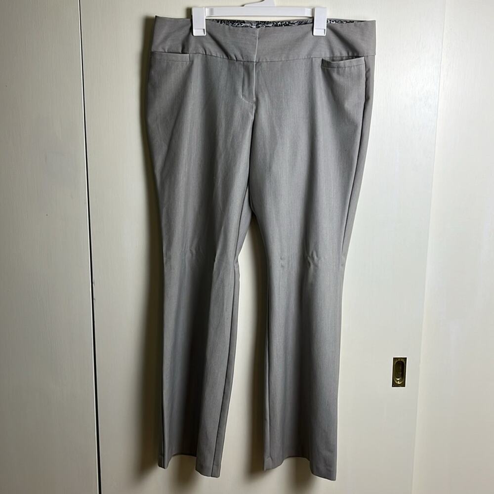 Simply styled by sears dress pants light gray 16 average plus size